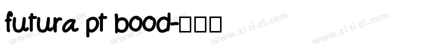futura pt bood字体转换